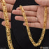 Linked Expensive-Looking Design High-Quality Gold Plated Chain for Men - Style C507