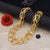 Big linked high-quality eye-catching design gold plated