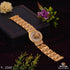 Lion In Attaractive Diamonds Round Golden Plated Bracelet For Men - Style A871