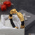 Gold lion head bracelet on Lion With Diamond’s high-quality gold plated kada - Style B082.