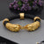 Gold bracelet with lion head - Latest design high-quality gold plated kada for men