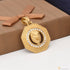 Lion With Diamond Sophisticated Design Gold Plated Pendant For Men - Style B444