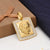 Lion with diamond sophisticated design gold plated pendant