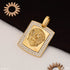 Lion With Diamond Sophisticated Design Gold Plated Pendant For Men - Style B454
