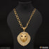 Big Lion Face with Diamond Funky Design Chain Pendant Combo for Men (CP-C310-B468)