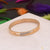 I love you silver color bracelet kada casual design gold