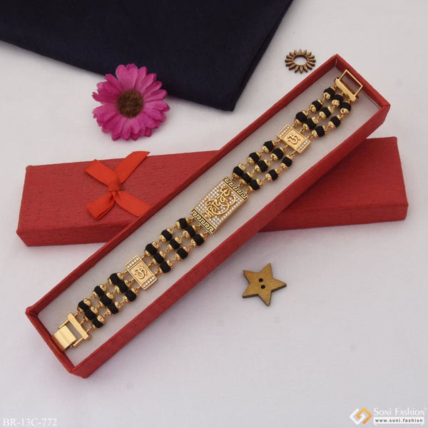 Lord Shiva Mahadev Trishul Shiv Shakti Oxidized Kada Bangle Bracelet for Men  and Women - Saans Mart India
