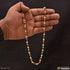 Mala with Golden Ball Sophisticated Design Gold Plated Mala for Men - Style A174
