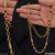 Gold plated mala with black and white stones - Mala with Diamond Best Quality Durable Design for Men