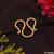 Medium size - m/w hook for chain - gold plated - design 1 -