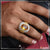 1 Gram Gold Plated Yellow Sapphire Stone Ring for Men