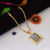 Jay momai sophisticated design gold plated chain pendant