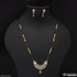 New Style With Diamond Designer Gold Plated Mangalsutra Set For Women - Style A391