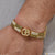 Om Diamond Bracelet Kada Graceful Design Gold Plated