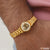 Gold bracelet with diamond initial for men - Om With Diamond Superior Quality Gorgeous Design Kada Bracelet (Style A918)