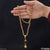 Hand holding a rosary with a cross - Om With Paro Fancy Design Gold Plated Rudraksha Mala With Pendant