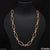 Owal Shape Linked Best Quality Durable Design Rose Gold