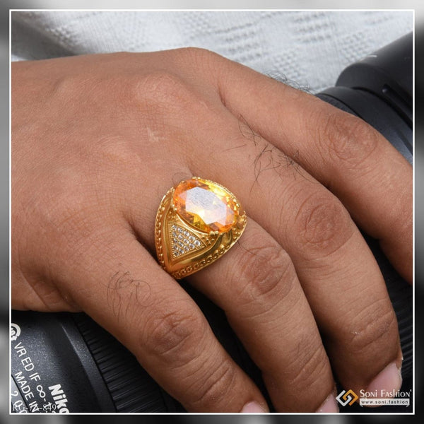 Customised Coral / Moonga Ring in 18K Gold