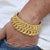 Gold bracelet with leaf design - Pokal Classic Design Superior Quality C938