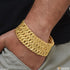 Pokal Superior Quality Graceful Design Gold Plated Bracelet For Men - Style C867