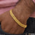 Popular design etched high-quality gold plated bracelet for