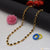 Gold chain with black and yellow beads, Popular Design Gorgeous Gold Plated Rudraksha Mala.
