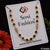 Gold chain with black stones, part of Popular Design Gorgeous Gold Plated Rudraksha Mala for Men