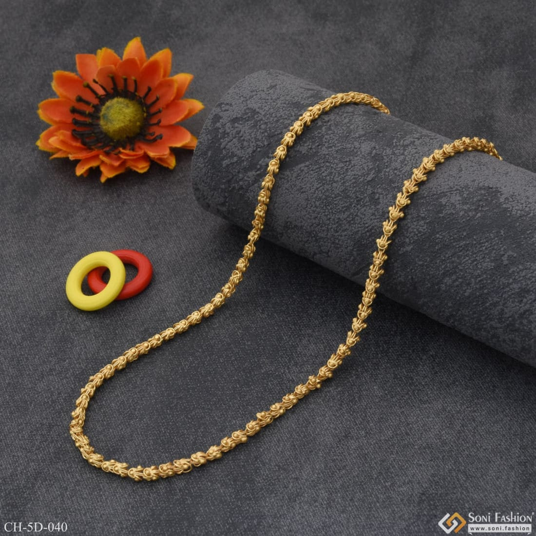 Rajwadi Unique Design Premium-grade Quality Gold Plated Chain For Men ...