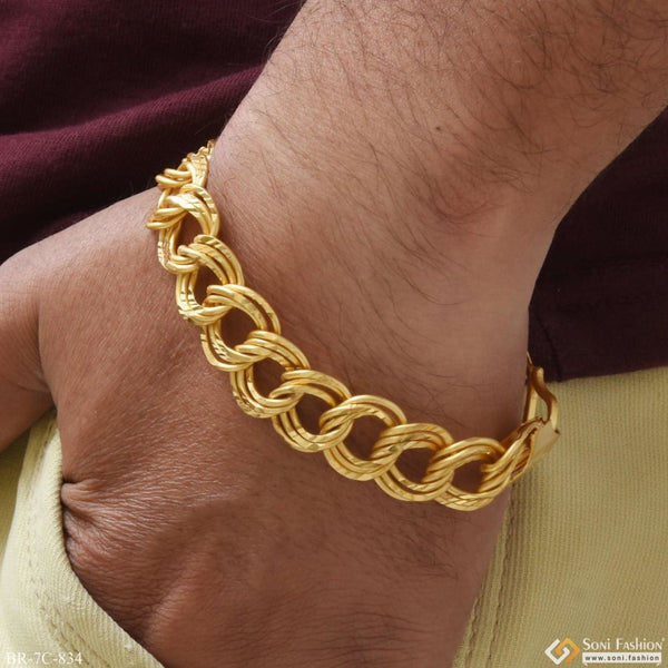 Simple and Unique Gold Bracelet