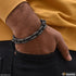 Ring into Ring Fancy Design High-Quality Black Color Bracelet for Men - Style B555