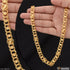 Round Linked Best Quality Attractive Design Gold Plated Chain for Men - Style B816