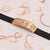 Gold plated hip hop bracelet with finely detailed diamond design