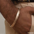 Rose Gold Double Texture Line Punjabi Kada - Design For Men - 8MM - Style A222