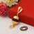 Om with big rudraksh fashionable design gold plated pendant