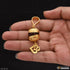 Om with Big Rudraksh Fashionable Design Gold Plated Pendant for Men - Style B224