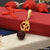 Rudraksh with om finely detailed design gold plated pendant