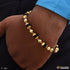 Rudraksha with Ball Latest Design High-Quality Gold Plated Bracelet - Style B289