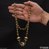 Rudraksha Mala With Om Diamond Pendant Gold Plated For Men - Style A021