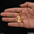 Shivaji Maharaj with Diamond Funky Design Gold Plated Pendant for Men - Style B746