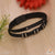 Silver and black attaractive design leather bracelet - style