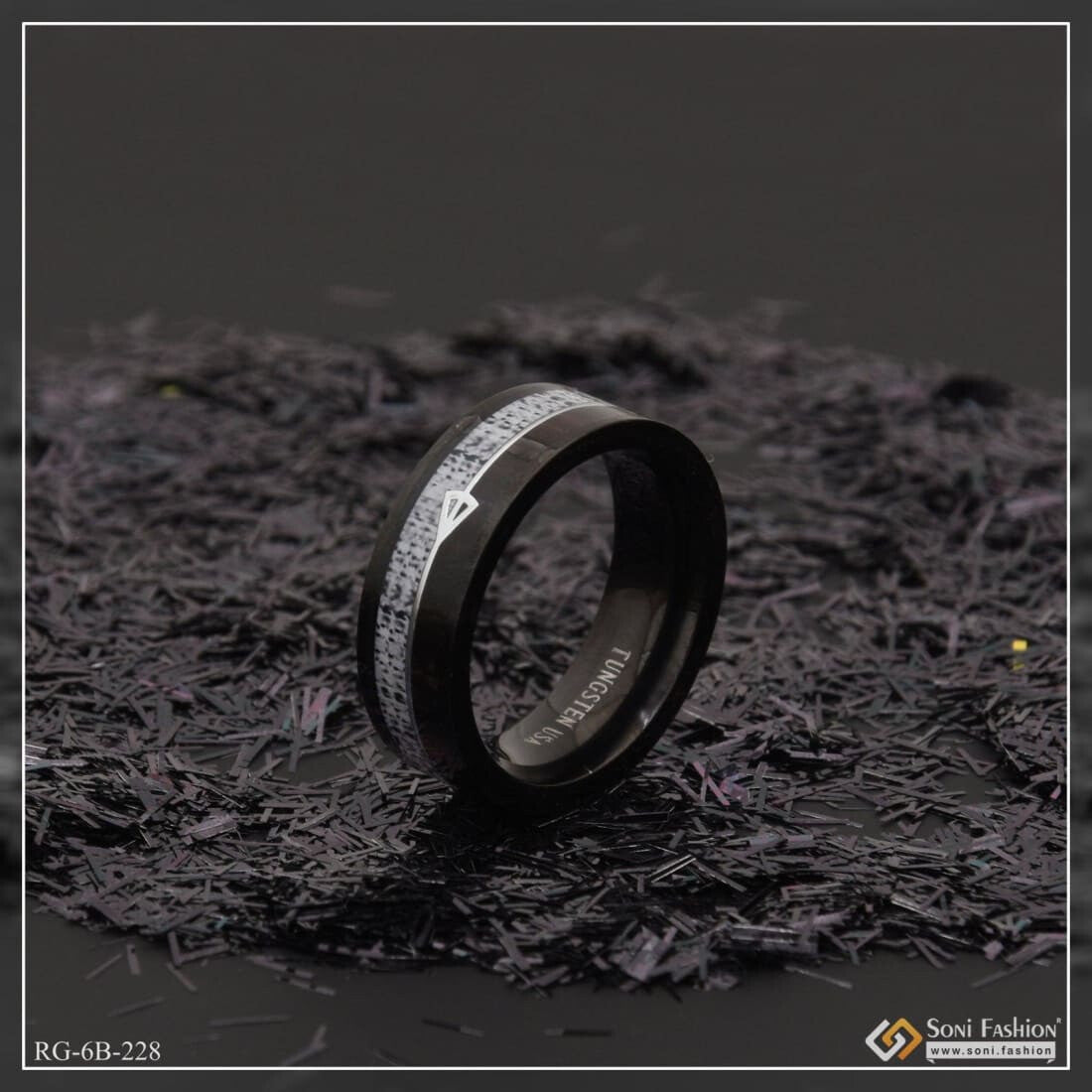 Buy iF YOU Black Stainless Steel Rings for Men, Fashion Wedding Promise  Male Band Rings Set, Simple Cool Spinner Anxiety Rings Pack for Men Women  Size 6-11., 6, s, No Gemstone at