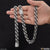 Silver With Diamond Glamorous Design Chain Bracelet Combo