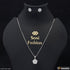 Silver with Diamond High-Class Design Silver Necklace Set for Women - Style A449