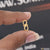 Person holding gold ring - Small Size S Hook for Chain in Gold Plated - 1 gram gold jewellery online