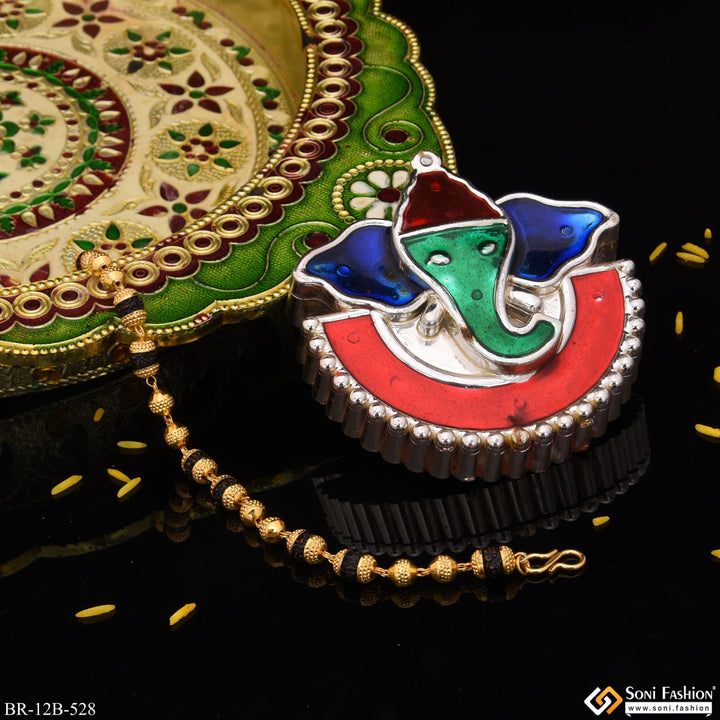 Soni Fashion - bracelet - 1 Gram - 2in1 Golden Ball with Bead Rudraksha Gold Plated Bracelet - Style B528