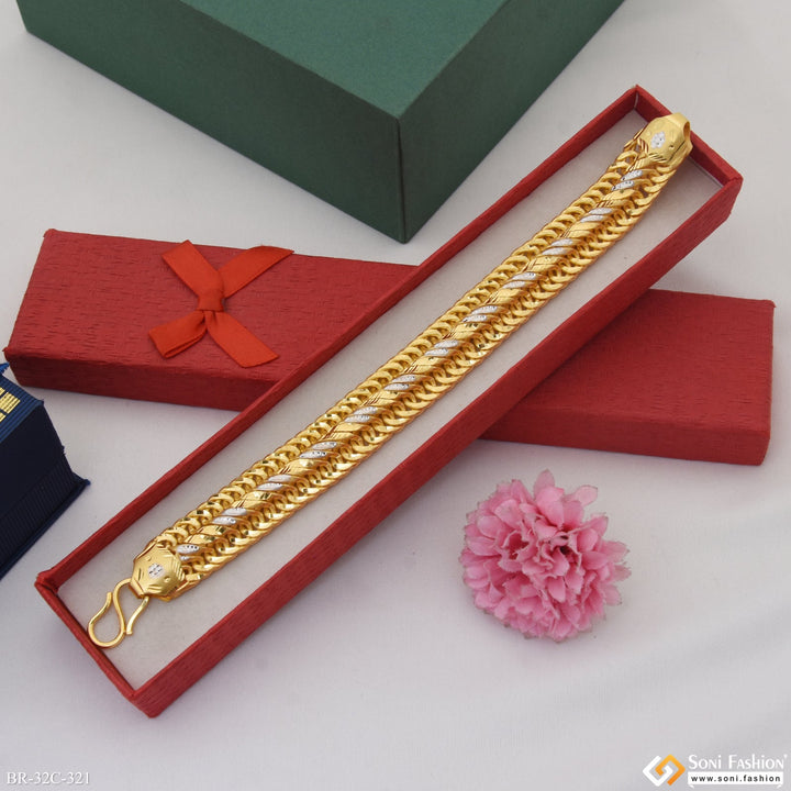 Soni Fashion - bracelet - 1 Gram Gold Forming Superior Quality Gorgeous Design Bracelet for Men - Style C321