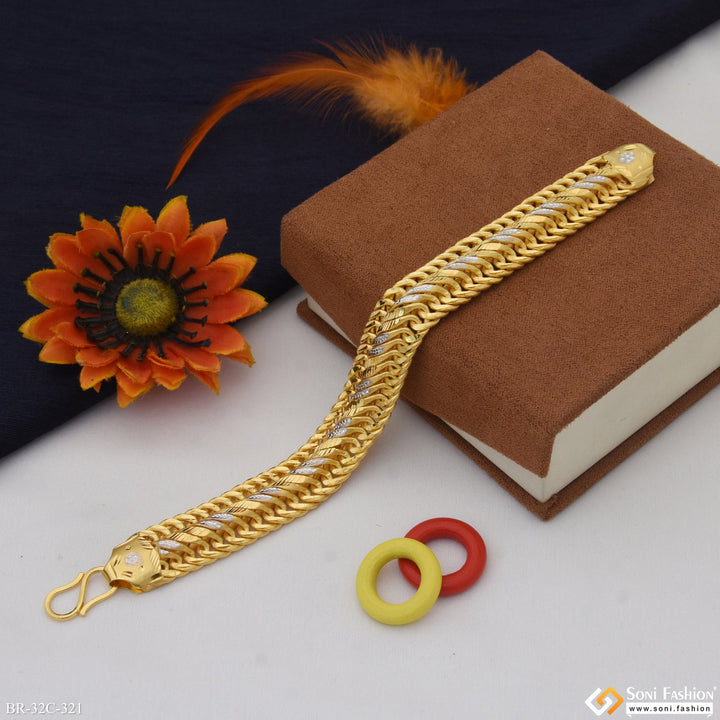 Soni Fashion - bracelet - 1 Gram Gold Forming Superior Quality Gorgeous Design Bracelet for Men - Style C321