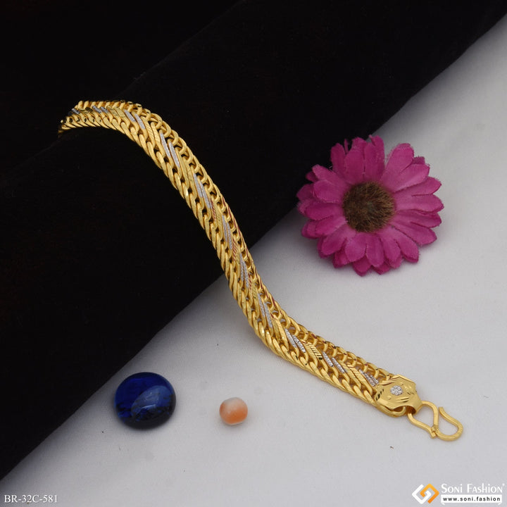 Soni Fashion - bracelet - 1 Gram Gold Plated Exquisite Design High-quality Bracelet For Men - Style C581