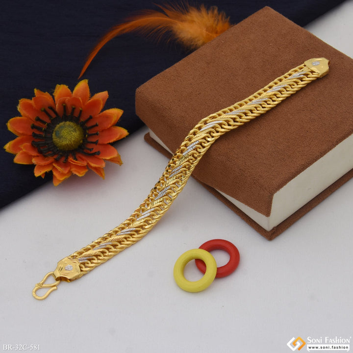 Soni Fashion - bracelet - 1 Gram Gold Plated Exquisite Design High-quality Bracelet For Men - Style C581