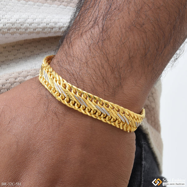 Soni Fashion - bracelet - 1 Gram Gold Plated Exquisite Design High-quality Bracelet For Men - Style C581